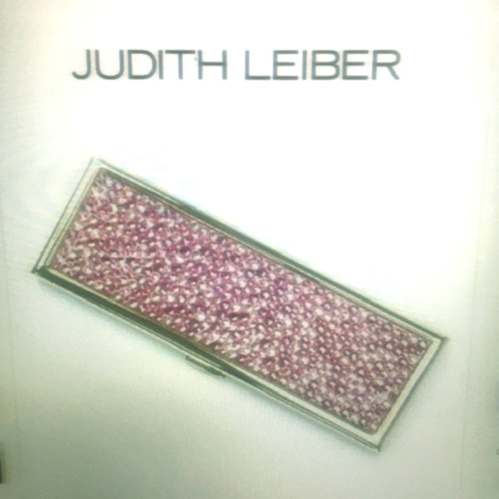 Judith Leiber Pink Compact Mirror